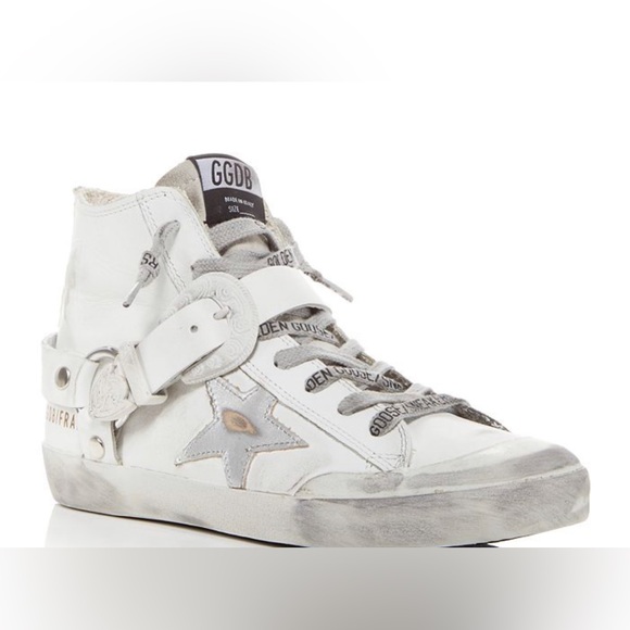 Golden Goose Fancy High Tops with Texas Buckle - Picture 1 of 8